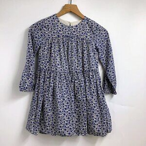 Crewcuts Girls Long Sleeve Cotton‎ Floral Round Neck Play Dress Size 7